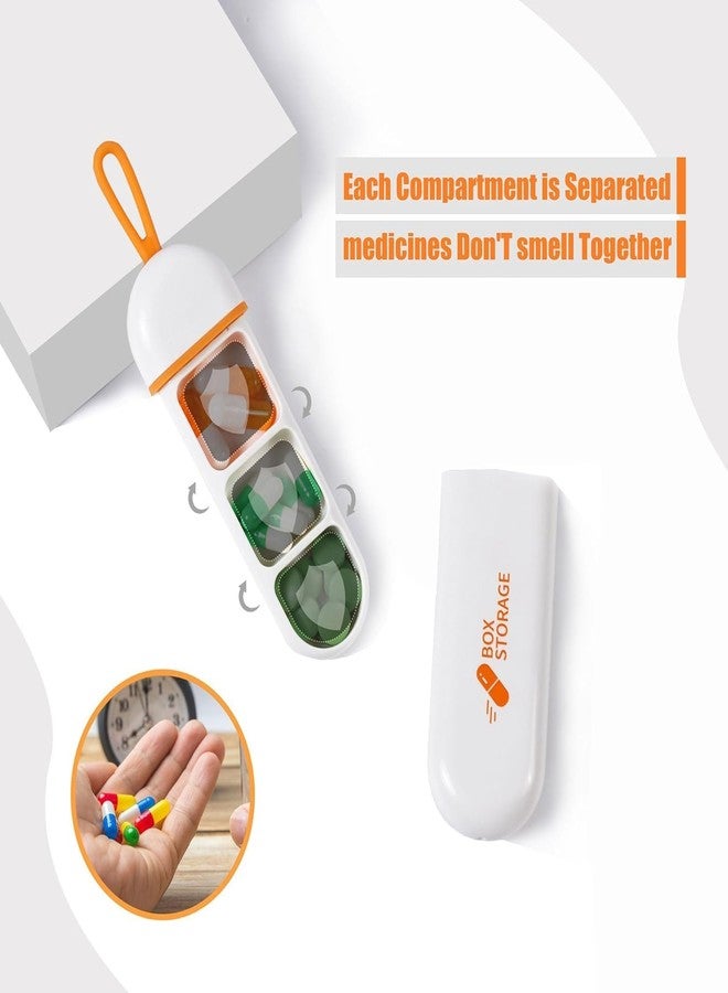 NETZILLA Pocket Pill Box, Pill Organizer for Travel, Moisture-Proof Small Pill Box Organizer with 3 Compartments for Travel and Your Daily Supplement Needs, Mini Size - Image 2